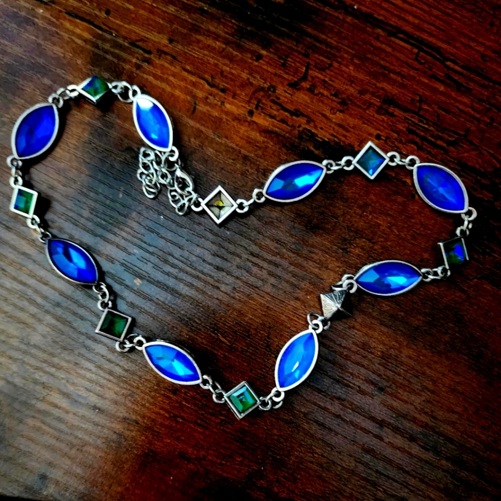Beautiful blue and green necklace